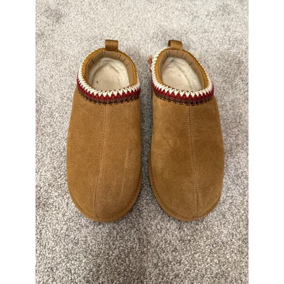 Fitory Women's Suede Leather Flat Short Casual Mini Slipper Boot, Sz 10 - Picture 3 of 12